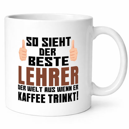 Bester Lehrer | Lieblingslehrer Tasse lustiger Spruch Humor Geschenkidee