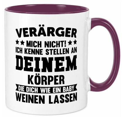 Ärger mich nicht ich kenne stellen da tut es weh. | Rache Geschenk Humor