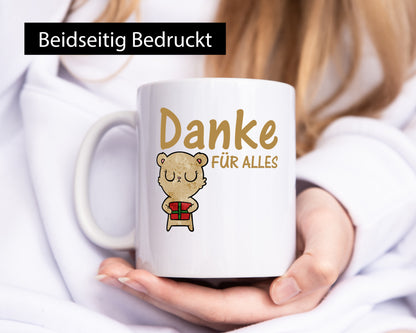 Danke für Alles | Dankeschön Spruch Bär Mitbringsel Geschenk Humor Geschenkidee