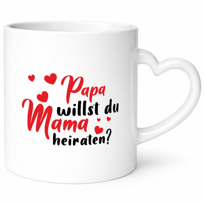 Papa, Mama, heiraten | Herzen Geschenk Familie Geschenkidee lustiger Spruch
