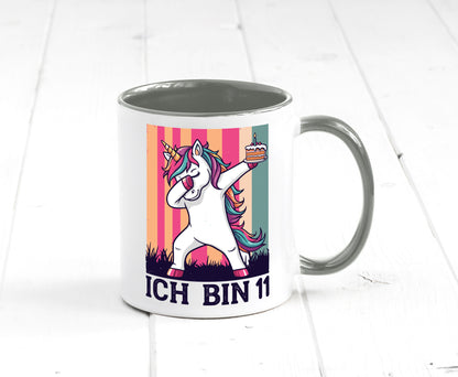 11 Geburtstag | Einhorn Damping Mädchen lustig Geschenkidee Geschenk Tasse