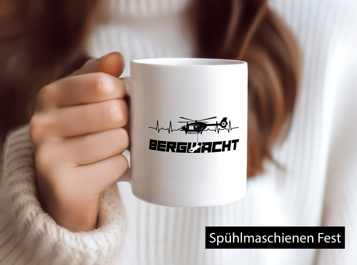 Bergwacht | Bergrettung Hubschrauber Rettung Alpen lustiger Spruch Geschenk