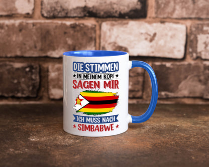 Simbabwe | Urlaub Stimmen in meinem Kopf Traumland v2 Geschenk Humor