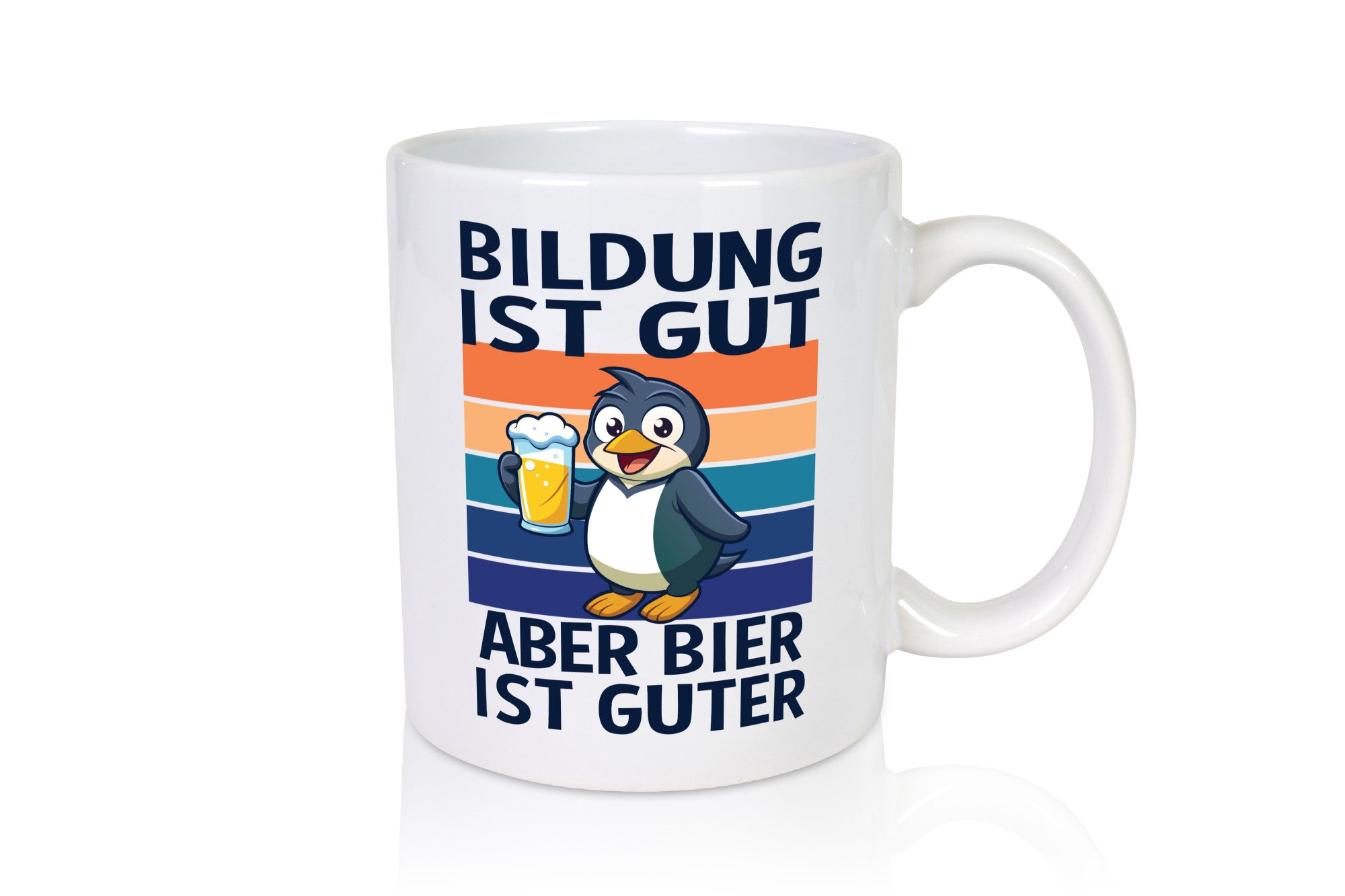 Bildung ist gut aber bier guter | sauf Spruch Geschenkidee Humor Tasse