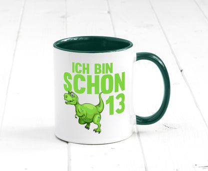 13. Geburtstag | 13 Jahre Dino Dinosaurier Humor Geschenkidee Tasse