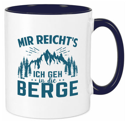 Ich geh in die Berge | Bäume lustig Humor Geschenkidee Geschenk Tasse