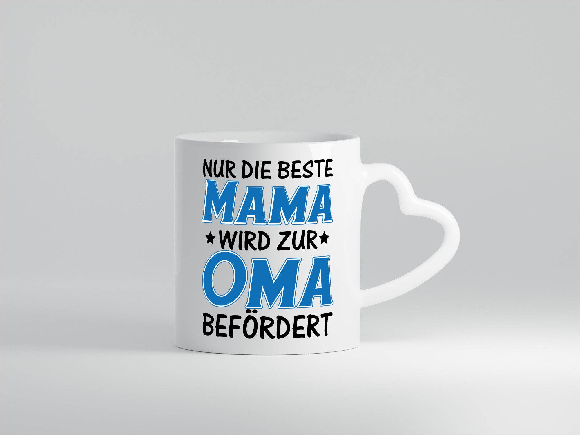 Mama wird zur Oma lustiger Spruch Geschenk Familie Geschenkidee Tasse