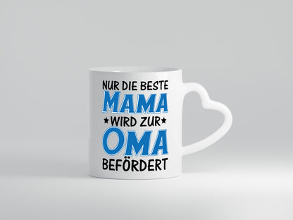 Mama wird zur Oma lustiger Spruch Geschenk Familie Geschenkidee Tasse