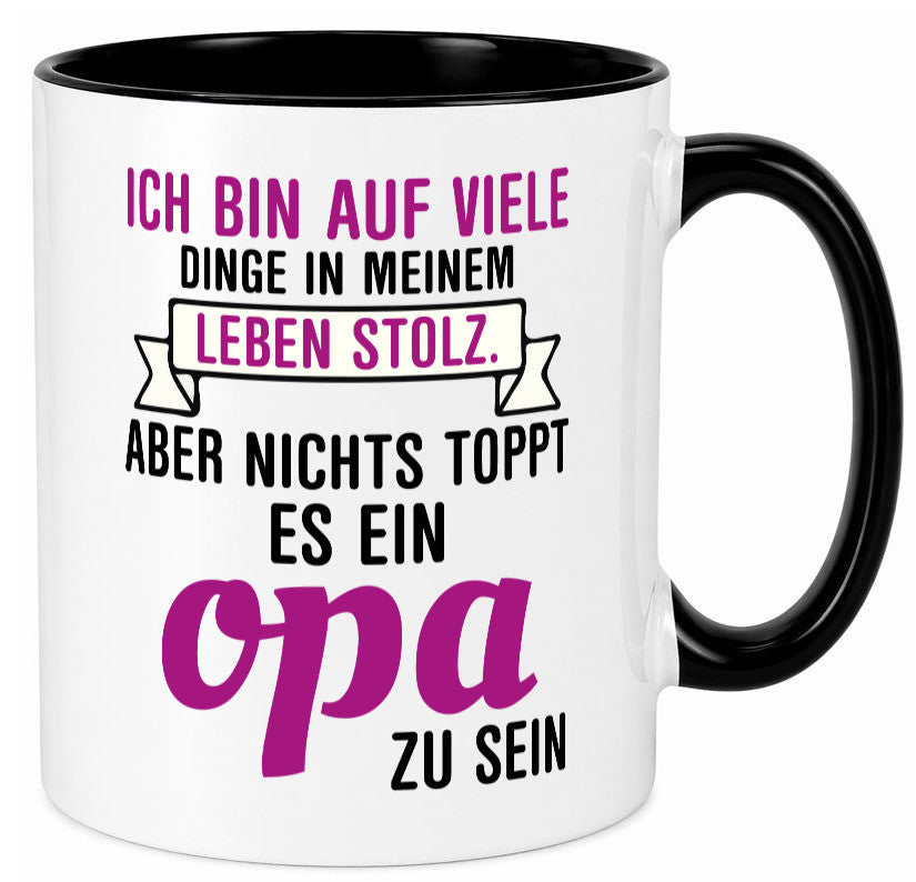 Opa Tasse | Stolzer Großvater Vatertag Enkelkinder Geschenk Familie