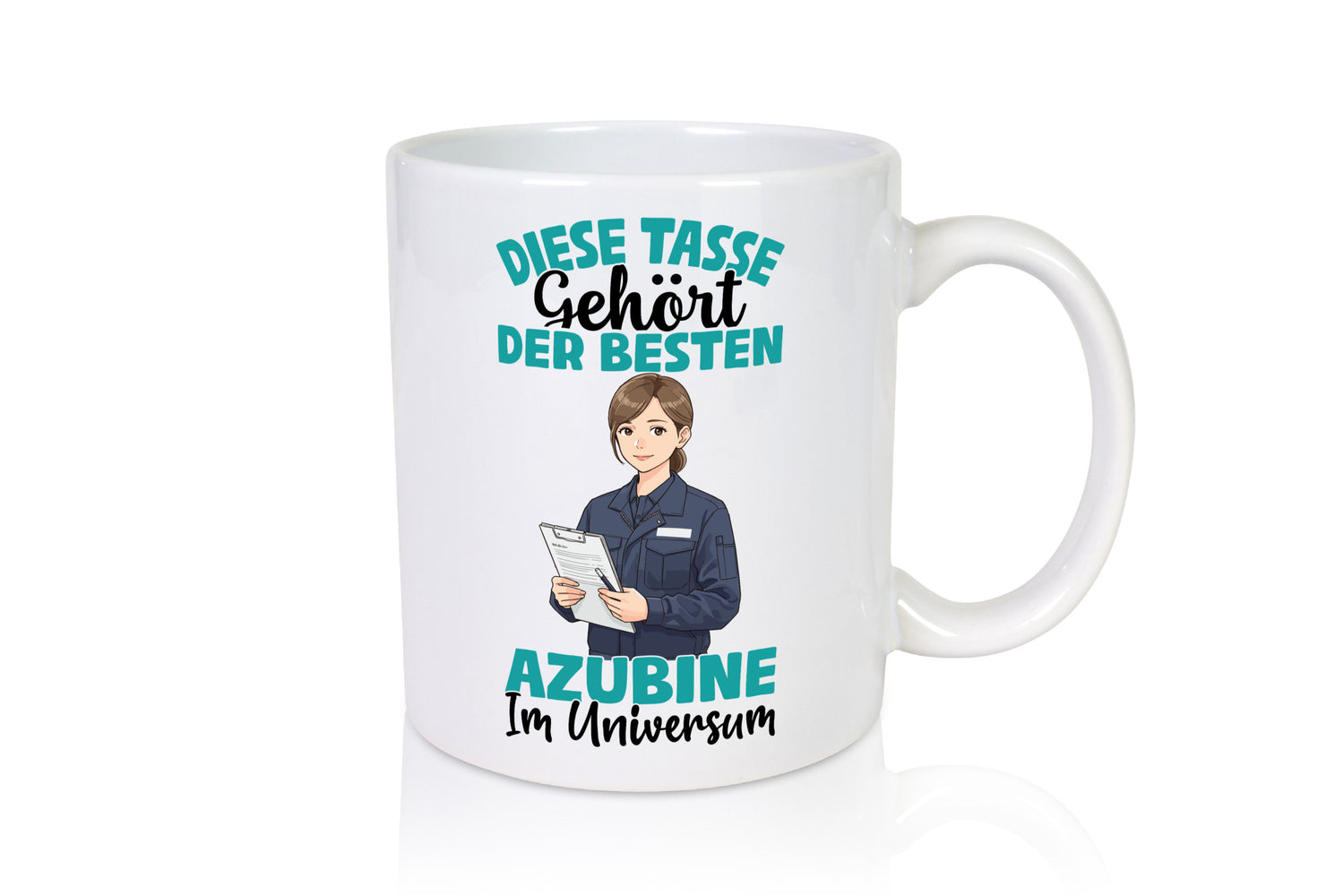 Im Universum: Azubine | Ausbildung Lehre Lehrling Geschenkidee Humor Tasse