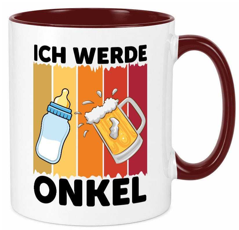 Ich werde Onkel | Patenonkel Schwangerschaft ankündigung v2 lustiger Spruch Tasse