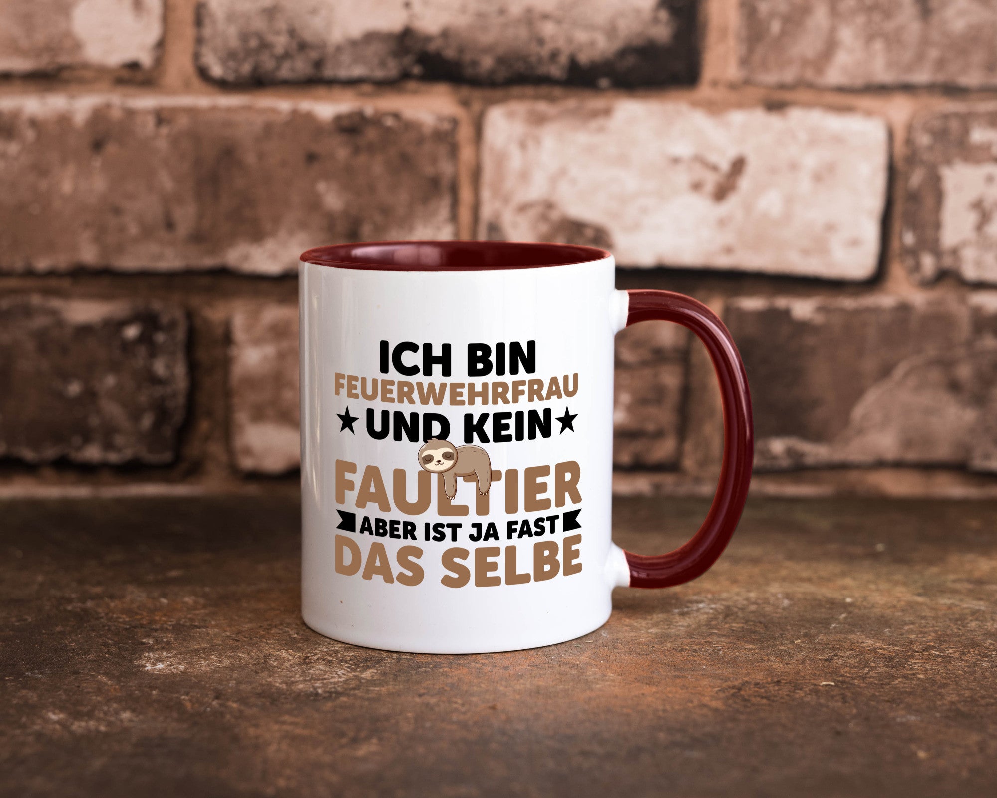 Ich bin kein Faultier: Feuerwehrfrau | Feuerwehr lustiger Spruch Geschenk