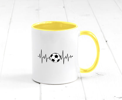 Fußball Herzschlag | Fussballer Verein Sport Team Geschenk Humor Geschenkidee