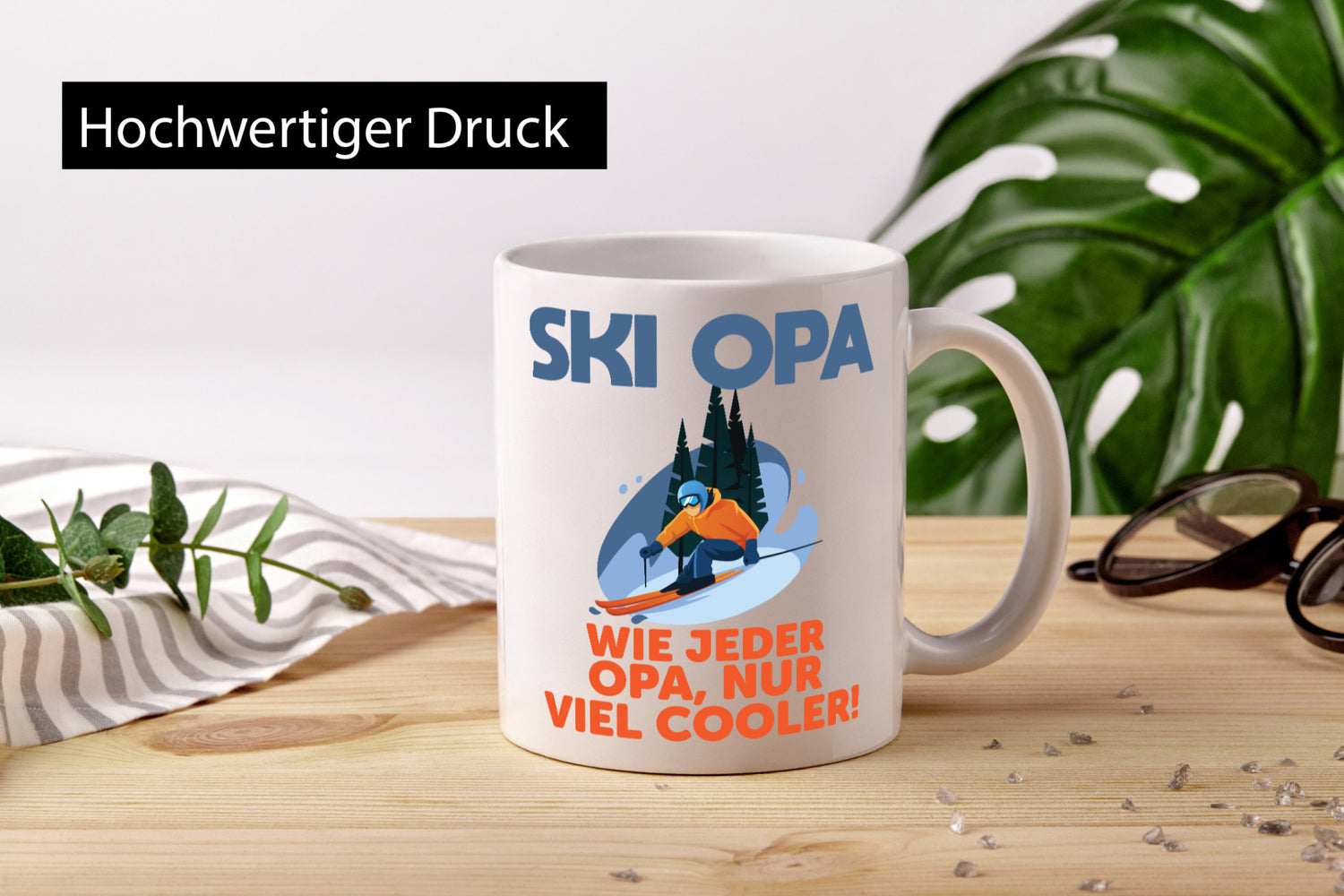 Ski Opa, normal, nur cooler | Skifahrer Bäume Schnee Geschenkidee Familie Humor