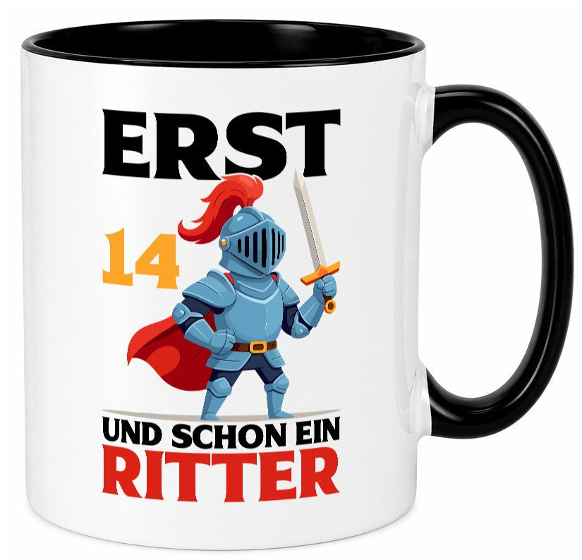 14. Geburtstag | 14 Jahre und schon ein Ritter Humor Geschenkidee Tasse