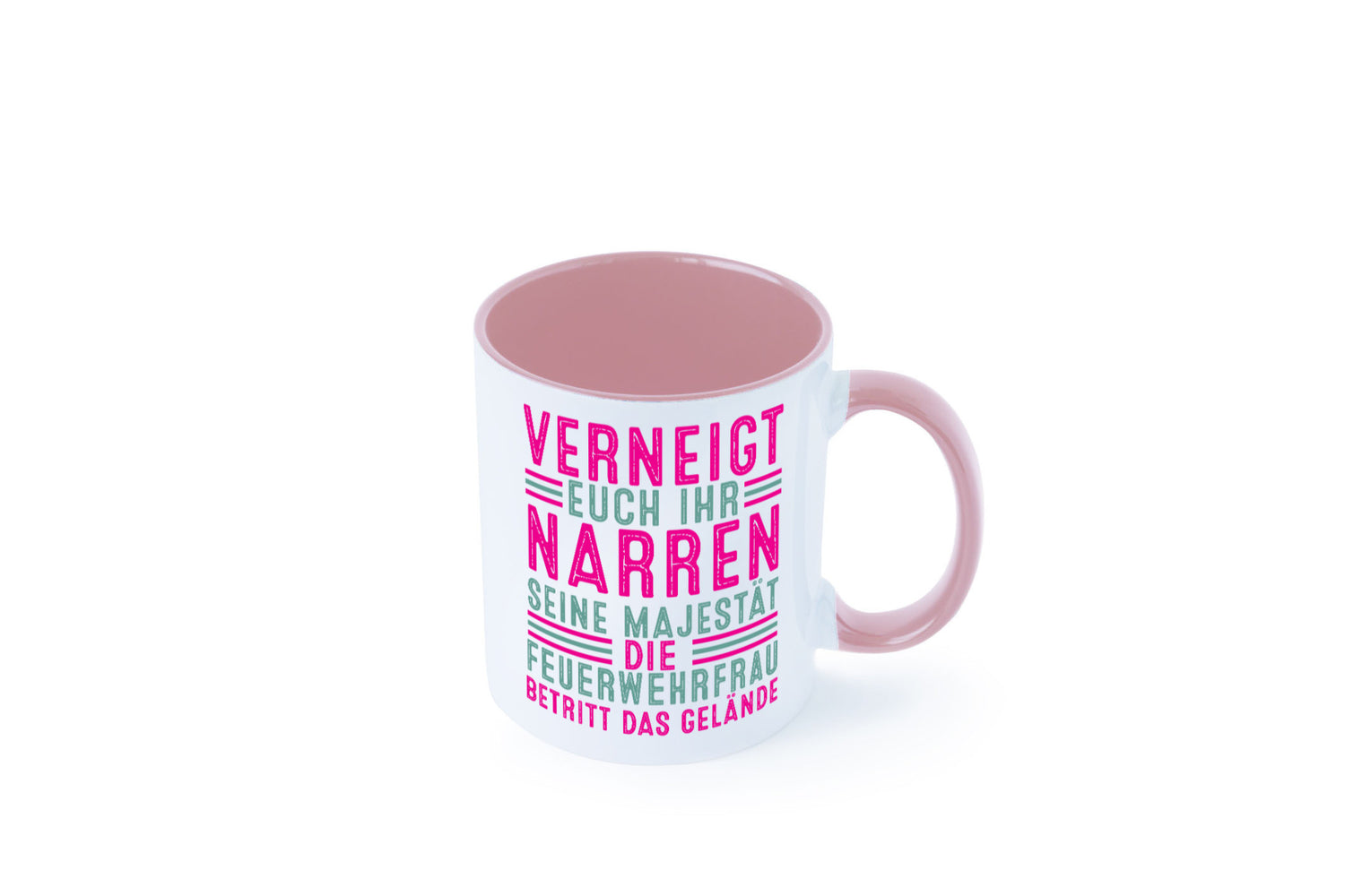 Verneigt euch: Feuerwehrfrau | Feuerwehr v2 Geschenkidee Humor Tasse