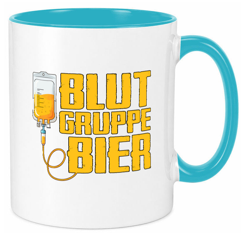 Blutgruppe Bier | Saufen Trinken Biertrinker Humor Geschenkidee Tasse