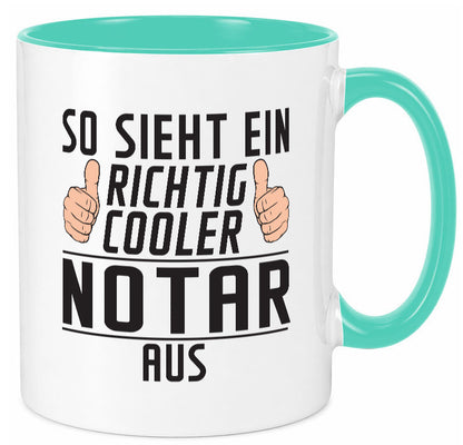 Richtig Cooler Notar | Jurist lustig Humor Geschenkidee Geschenk Tasse
