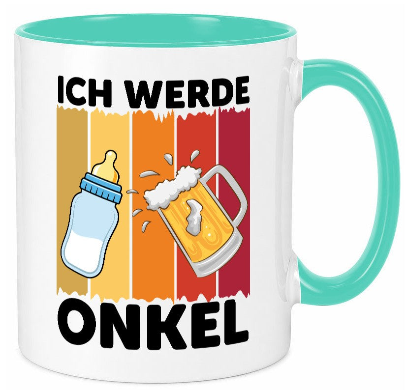 Ich werde Onkel | Patenonkel Schwangerschaft ankündigung v2 lustiger Spruch Tasse