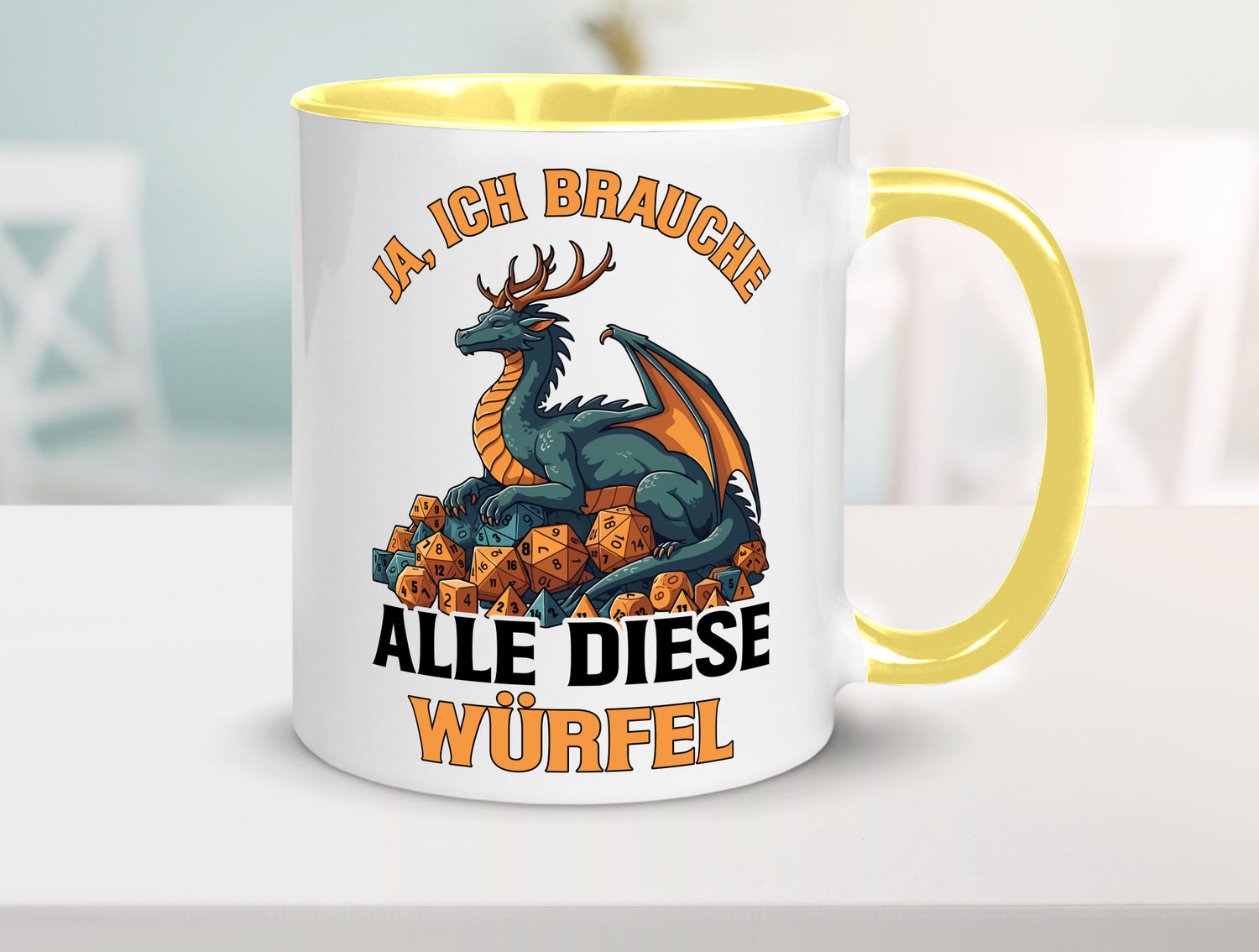 Ja ich brauche alle diese Würfel | Drache Rollenspiel v2 Geschenk Humor