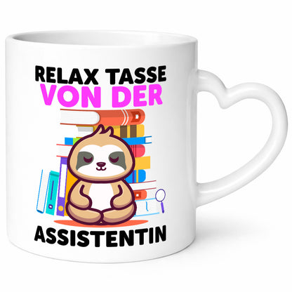 Relax Tasse: Assistentin | Assistenz Hilfskraft Geschenk Humor Geschenkidee