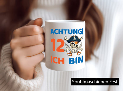 12. Geburtstag | 12Jahre Pirat Geschenkidee Humor Tasse