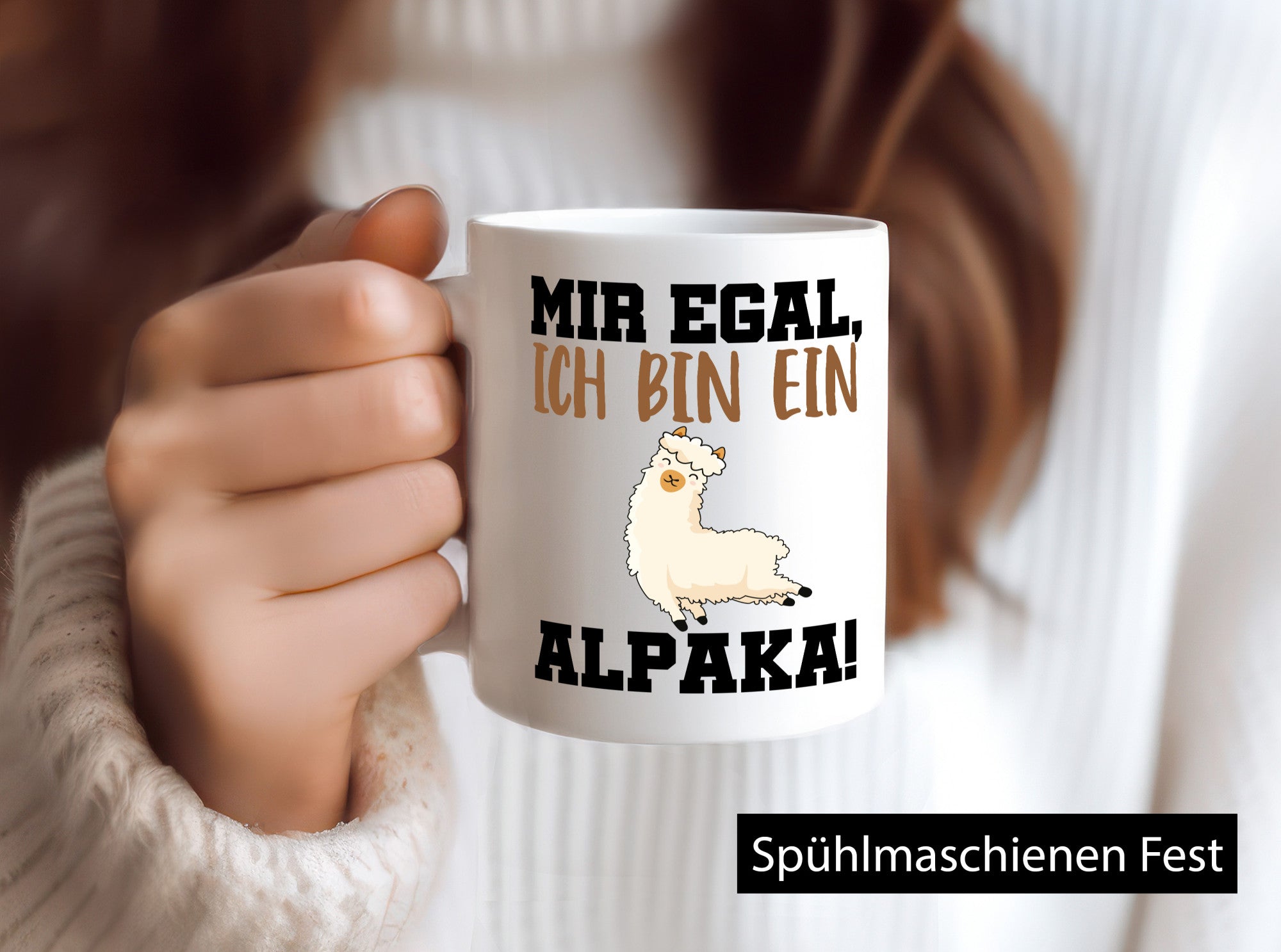 Ich bin ein Alpaka! Geschenk Humor Geschenkidee lustiger Spruch Tasse