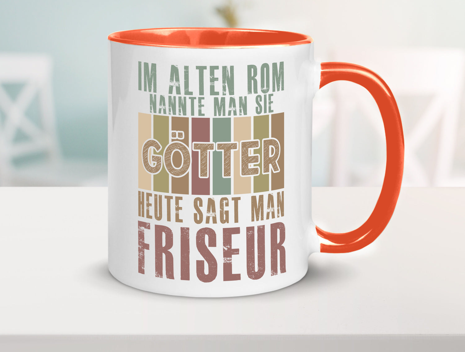 Heute sagt man: Friseur | Frisör Geschenkidee Humor Tasse