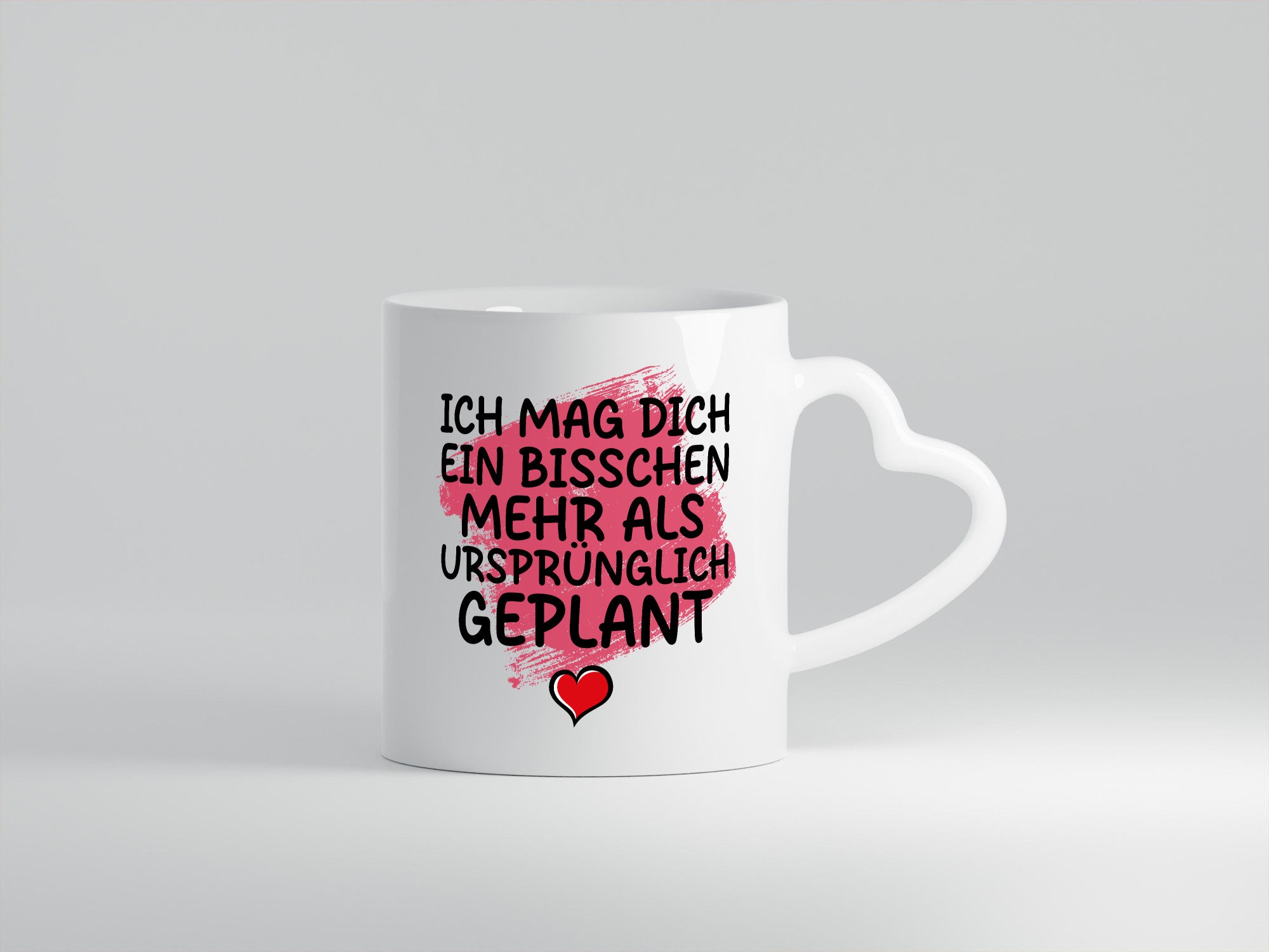 Ich mag dich mehr als geplant | Du bist korrekt Geschenkidee Humor Tasse