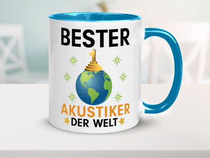 Welt Bester Akustiker | Akustik Hörgeräteakustik Geschenkidee Humor Tasse