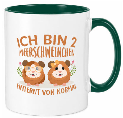 Zwei Meerschweinchen | Tierfreund Tasse Tier Liebe lustig Tierliebhaber Humor