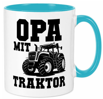 Opa mit Traktor | Geschenkidee Familie Humor Tasse