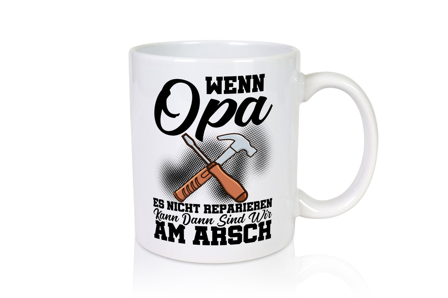 Opa Reparieren Geschenk Familie Geschenkidee lustiger Spruch Tasse