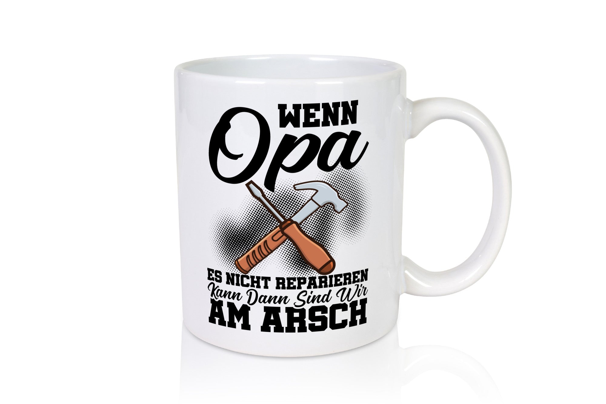 Opa Reparieren Geschenk Familie Geschenkidee lustiger Spruch Tasse