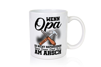 Opa Reparieren Geschenk Familie Geschenkidee lustiger Spruch Tasse