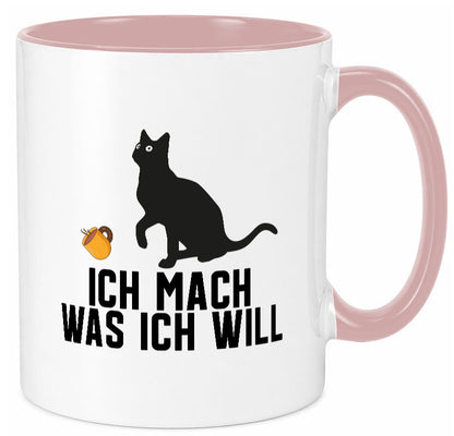 Ich mach was will | Katze Katzenliebhaber Egoist lustig Tierliebhaber Humor Tasse