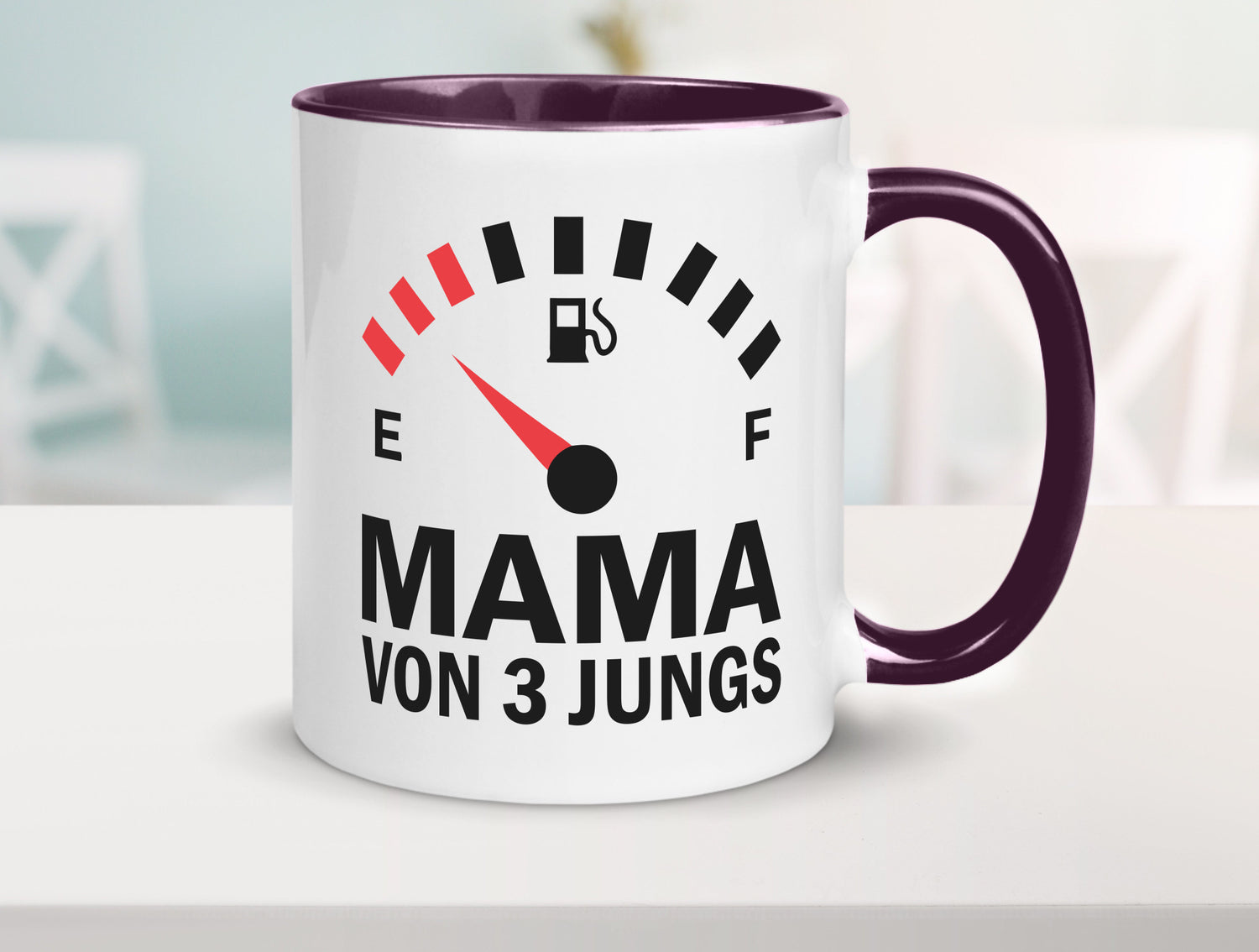 Mama von 3 Jungs | Muttertag Geschwister lustiger Spruch Geschenk Familie