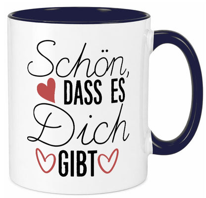 Schön dass es dich gibt | Dankeschön Dankbarkeit Liebe lustig Humor Tasse