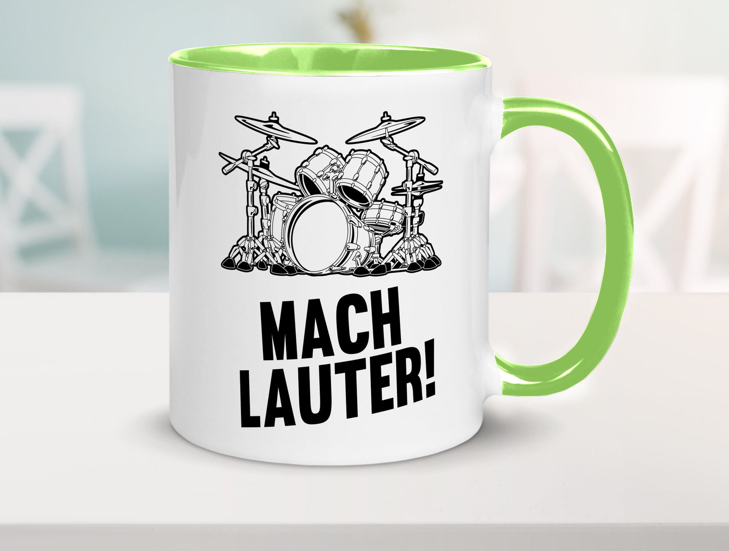 Mach lauter | Schlagzeug Band Musiker Geschenkidee Humor Tasse
