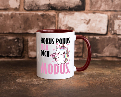 Hokus Pokus lustiger Spruch Geschenk Humor Geschenkidee Tasse