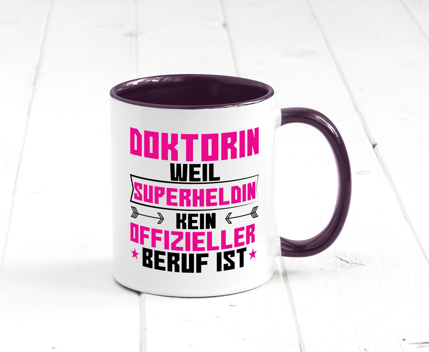 Superheldin Doktorin | Doktorand Doktortitel Geschenkidee Humor Tasse