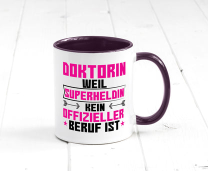 Superheldin Doktorin | Doktorand Doktortitel Geschenkidee Humor Tasse