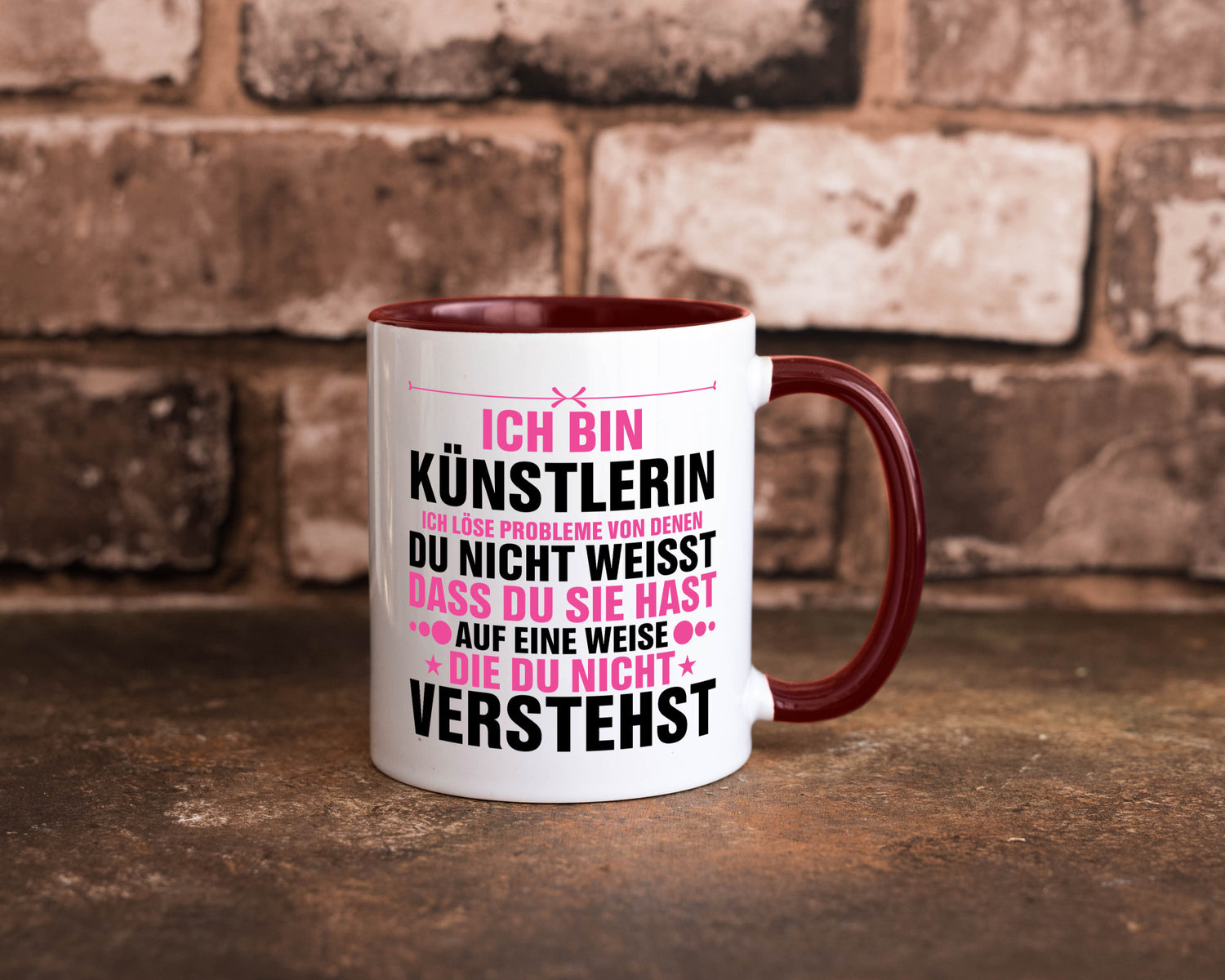Löse Probleme: Künstlerin | Kunst v2 Geschenkidee Humor Tasse