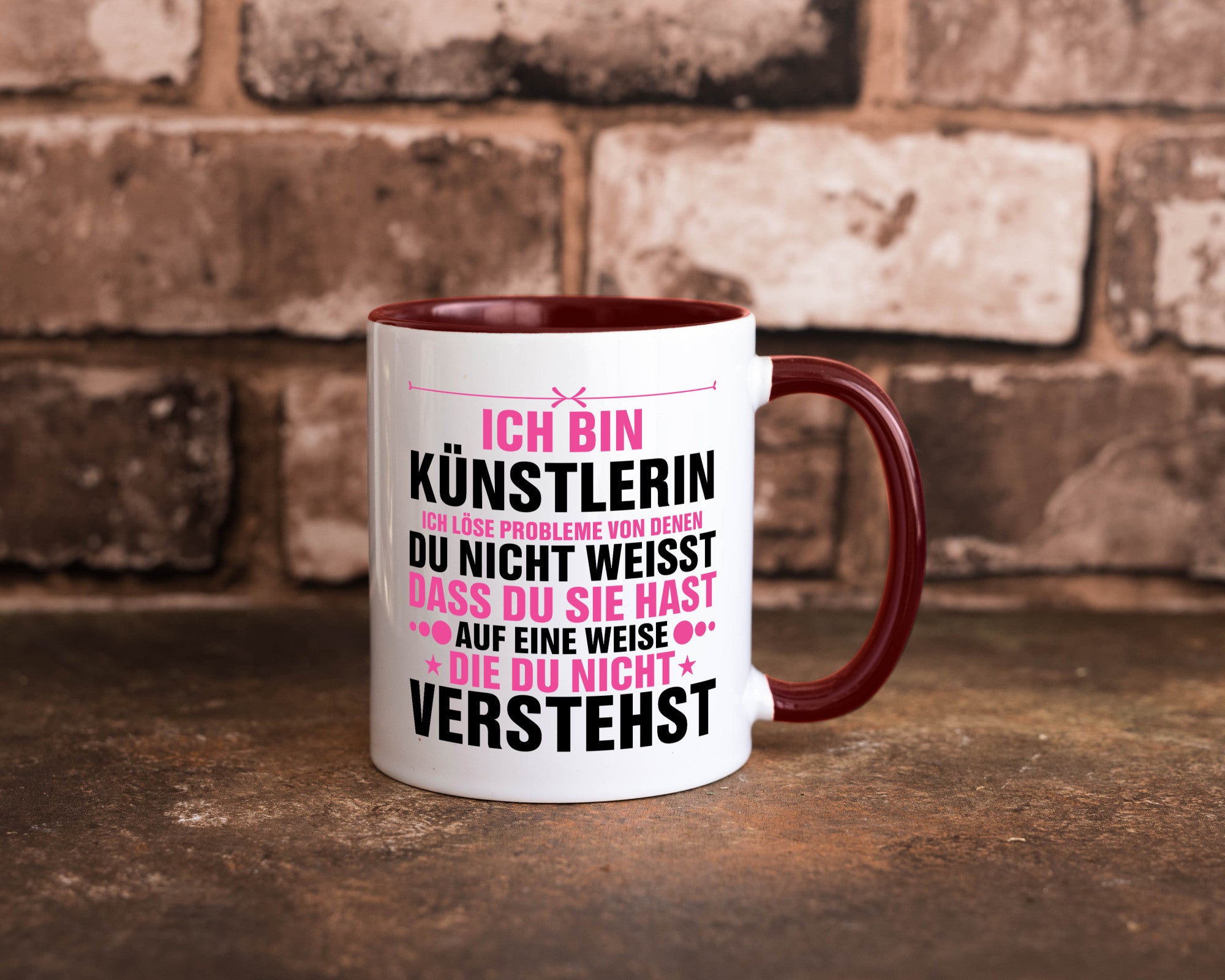 Löse Probleme: Künstlerin | Kunst v2 Geschenkidee Humor Tasse