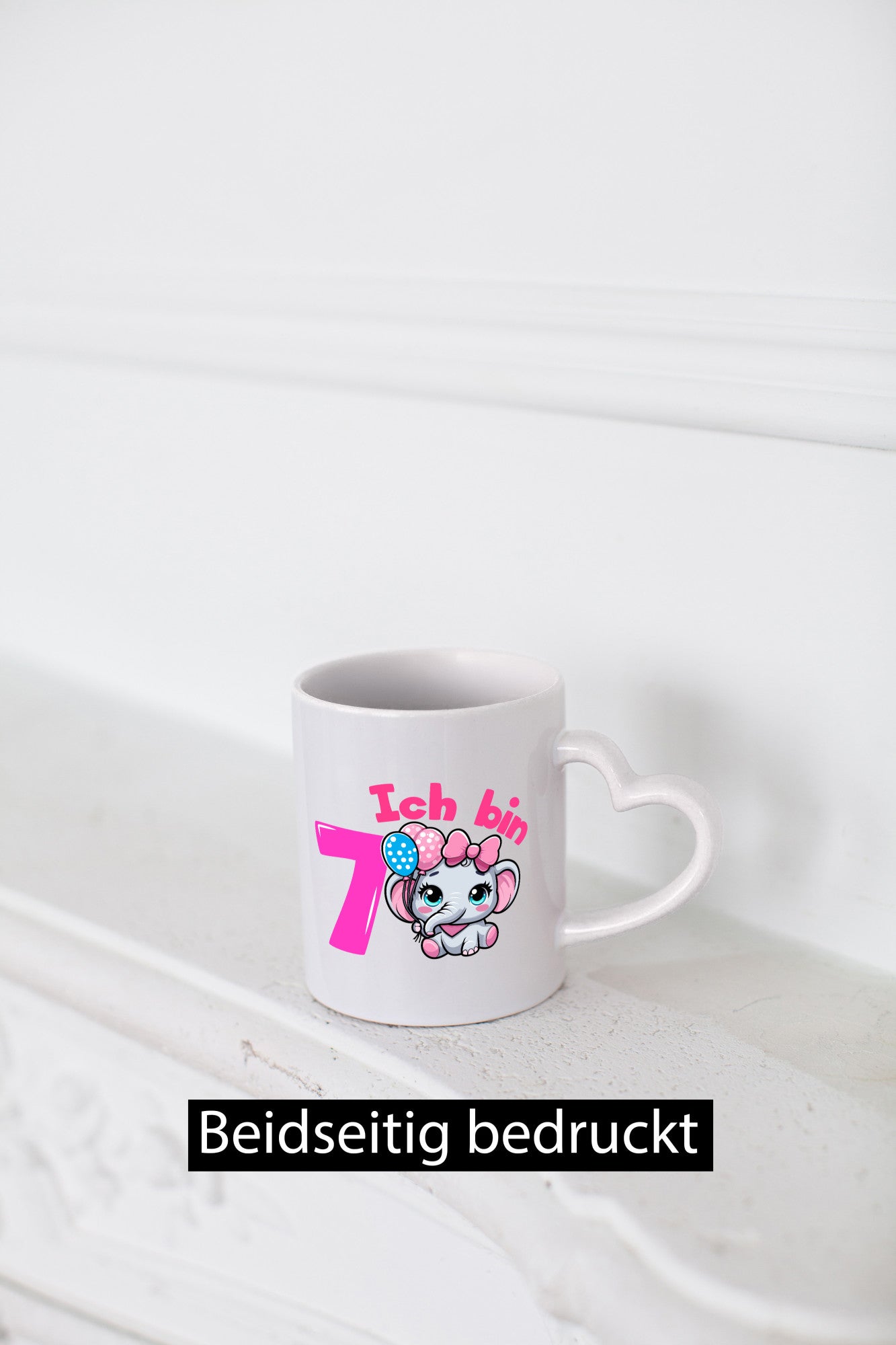 7. Geburtstag | 7 Jahre Elefant Mädchen Geschenk Geschenkidee lustiger Spruch