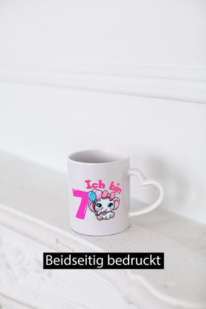 7. Geburtstag | 7 Jahre Elefant Mädchen Geschenk Geschenkidee lustiger Spruch