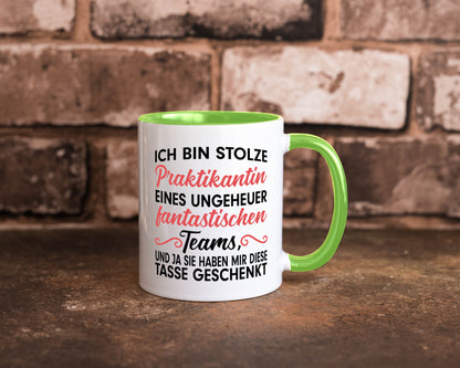 Stolze Praktikantin | Arbeitswelt Tasse Praktikum Geschenk Arbeit Kollegen Büro