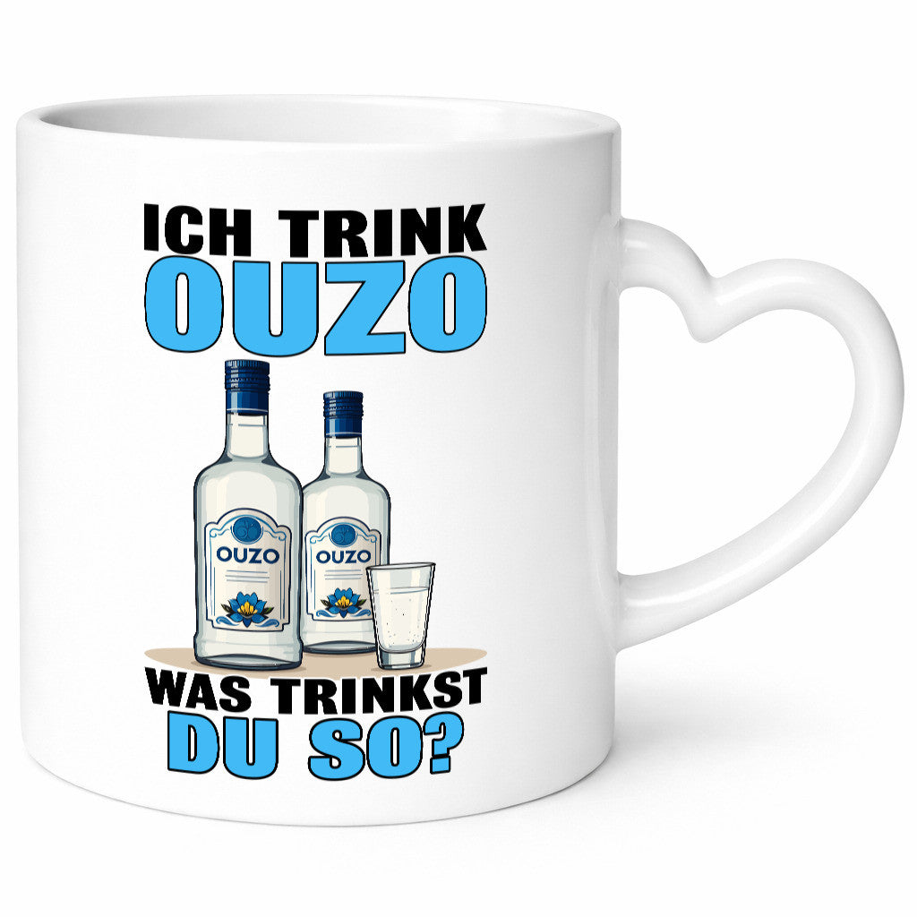 Ich trinke Ouzo was trinkst du so? Schnaps v2 lustig Humor Geschenkidee