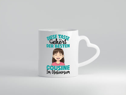 Im Universum: Cousine | Familie Verwandschaft Humor Geschenkidee Tasse