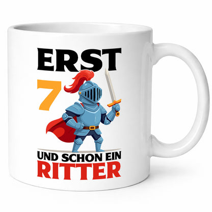 7. Geburtstag | 7 Jahre und schon ein Ritter lustiger Spruch Geschenk